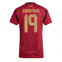 Camiseta Bélgica Johan Bakayoko #19 Primera Equipación Replica Eurocopa 2024 para mujer mangas cortas